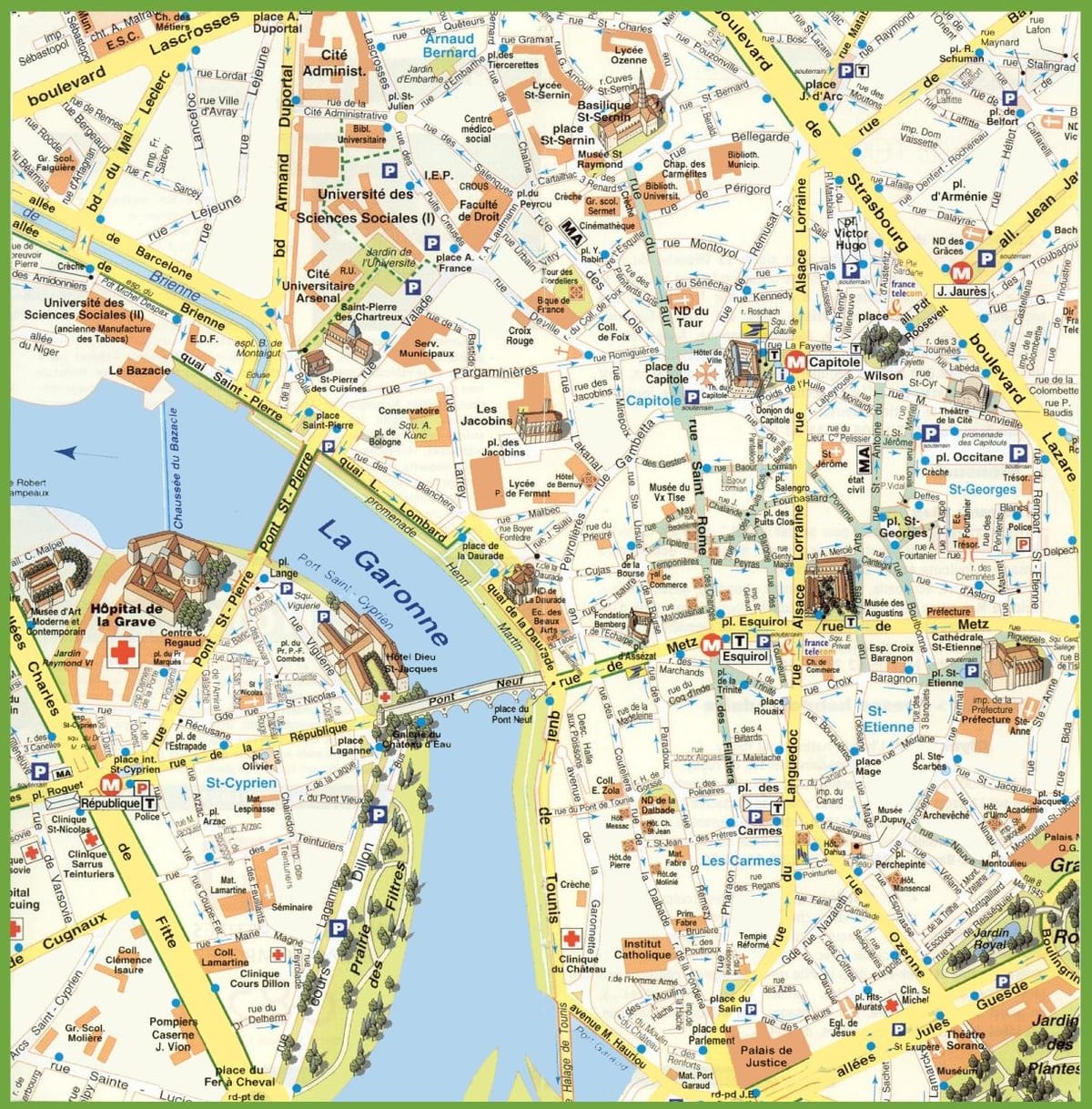 Dövlət Toulouse xəritə