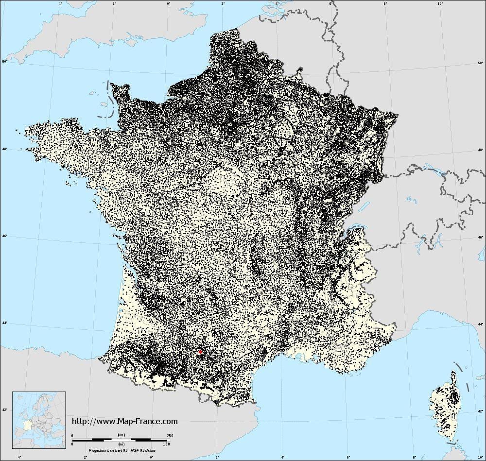 kart bələdiyyələrin Toulouse
