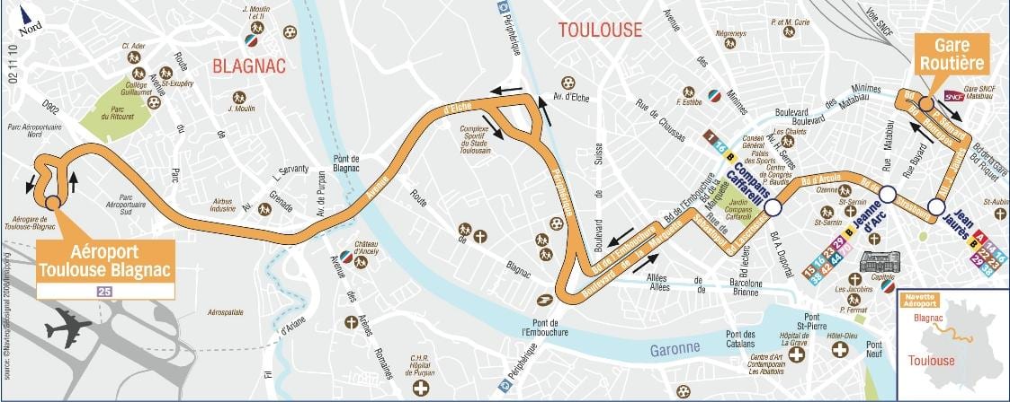 kart transfer təcrübəsi / artıq hava limanının Toulouse marşrut 