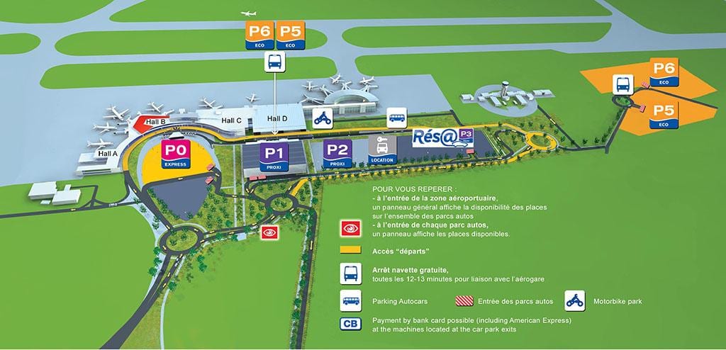 Terminal hava limanının Toulouse xəritə