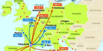 Kart hava limanı təyinatlı Toulouse