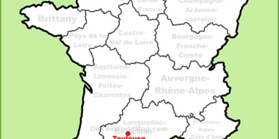 Toulouse xəritədə
